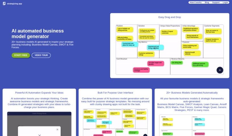 Screenshot of Strategizing App
