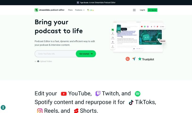 Screenshot of Streamlabs
