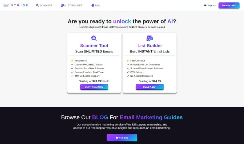 Screenshot of Stride