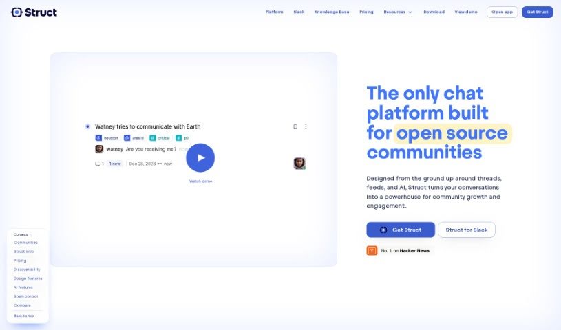 Screenshot of Struct Chat