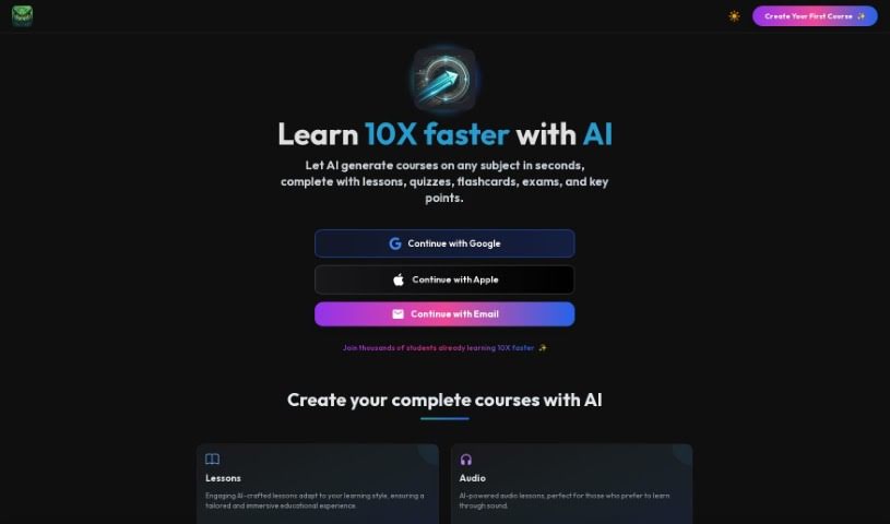 Screenshot of StudyRaid