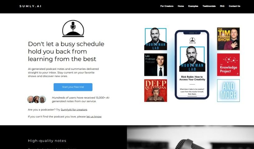 Screenshot of Sumlyai