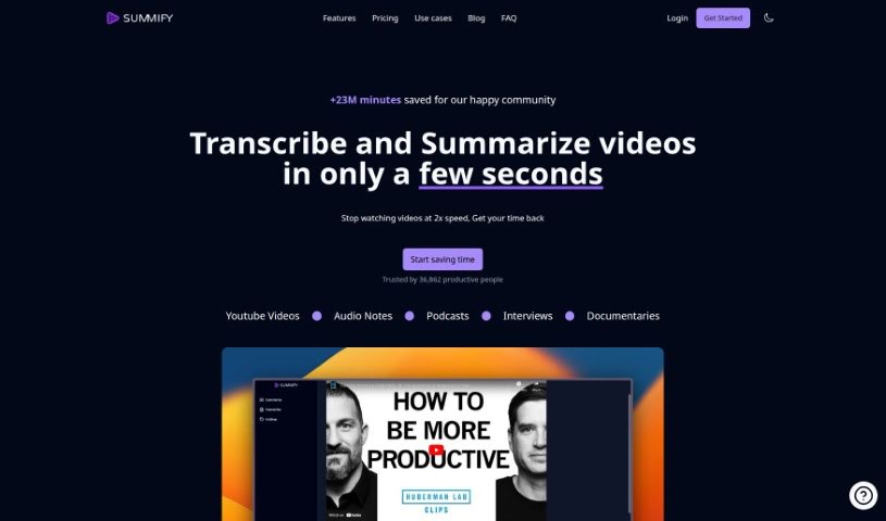Screenshot of Summify