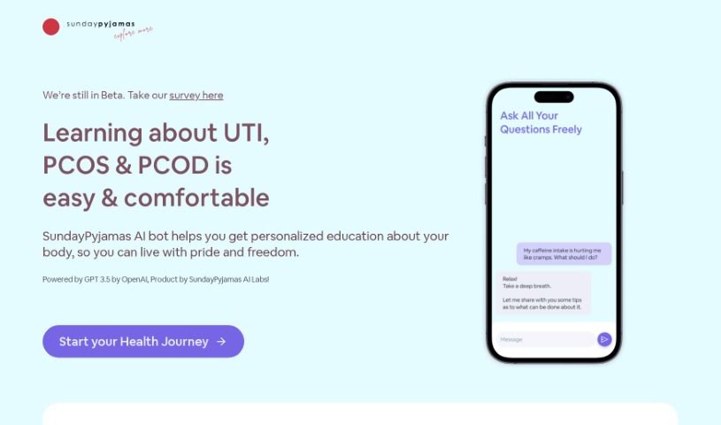Screenshot of Sunday Pyjamas