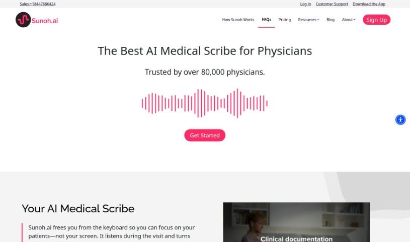 Screenshot of Sunoh.ai