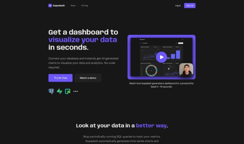 Screenshot of Supadash