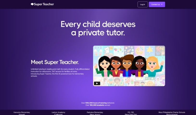 Screenshot of Super Teacher