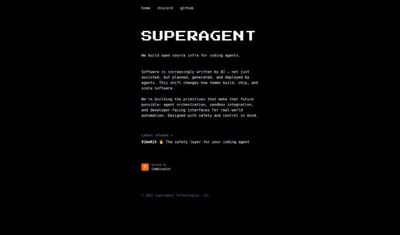 Screenshot of Superagent