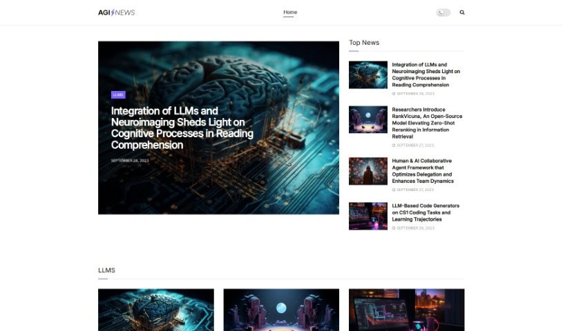 Screenshot of SuperAGI News