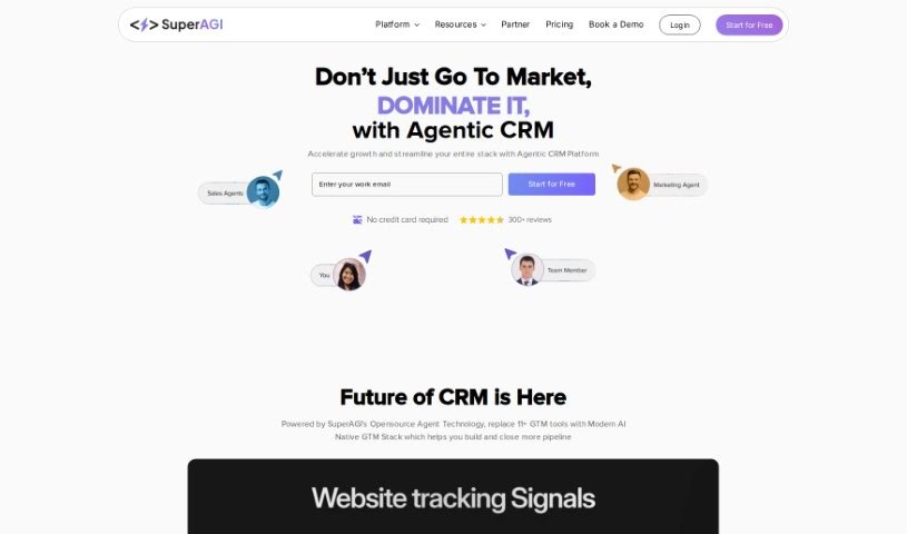 Screenshot of SuperAGI