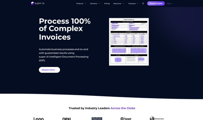 Screenshot of Super.ai
