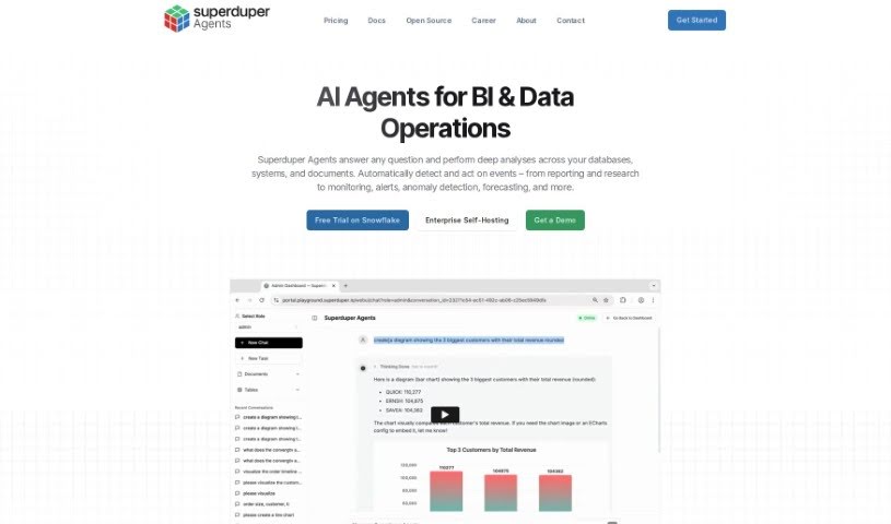 Screenshot of Superduperdb