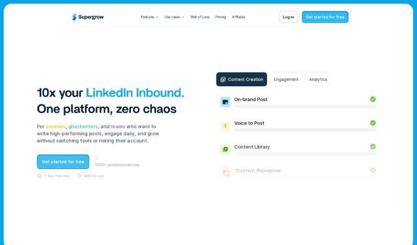 Screenshot of Supergrow