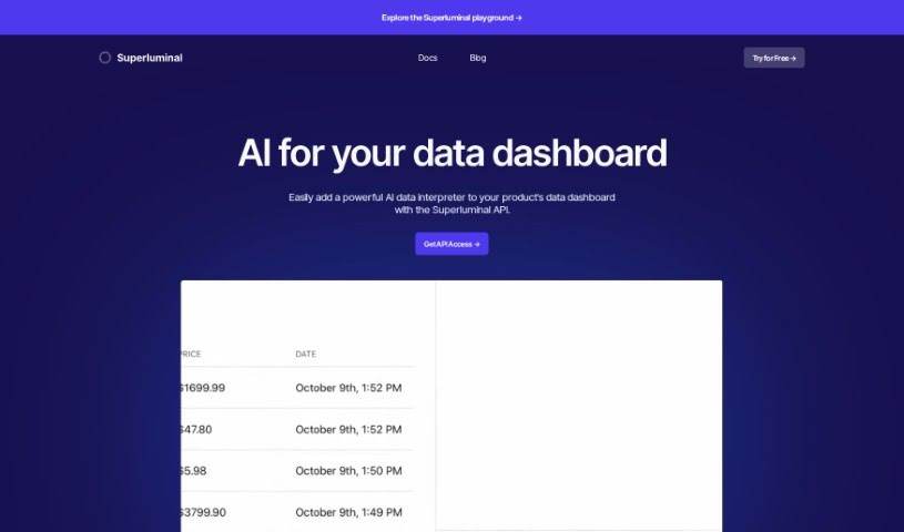 Screenshot of Superluminal