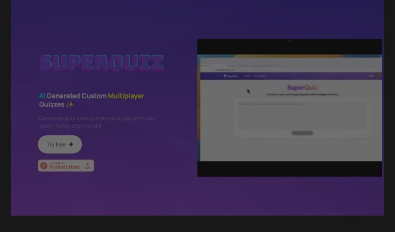Screenshot of Superquiz