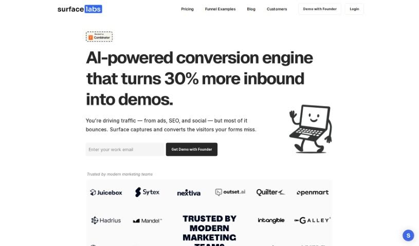 Screenshot of Surface Labs