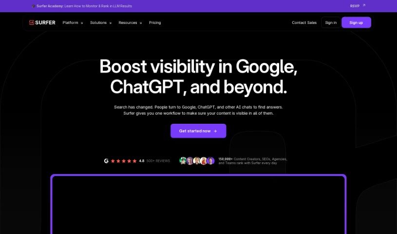 Screenshot of Surfer