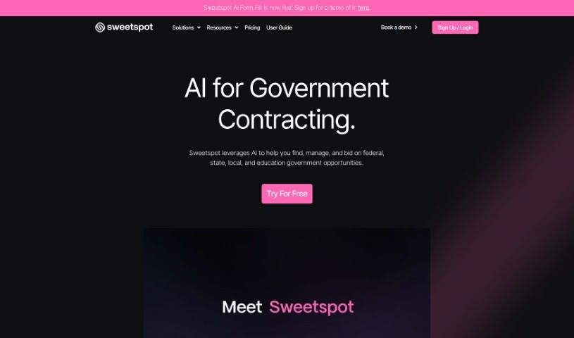 Screenshot of Sweetspot