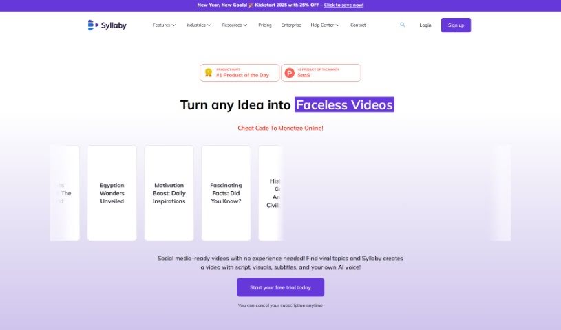 Screenshot of Syllaby