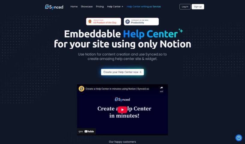 Screenshot of Synced