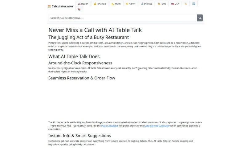 Screenshot of Tabletalk