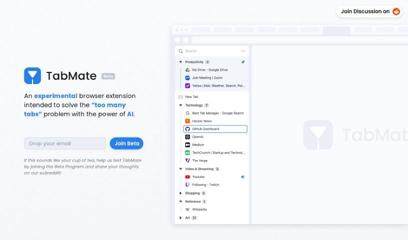 Screenshot of Tabmate
