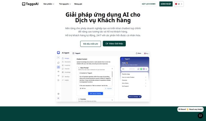 Screenshot of TaggoAI