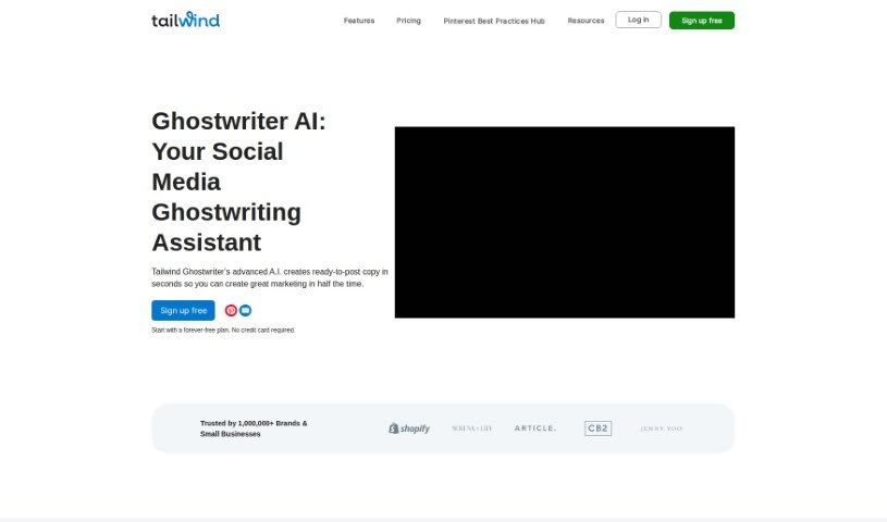 Screenshot of Tailwind Ghostwriter