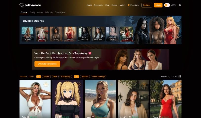 Screenshot of Talkiemate