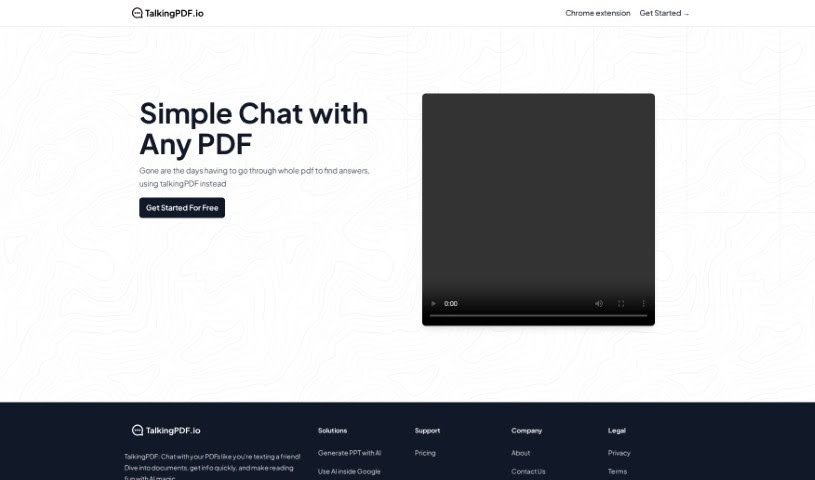 Screenshot of TalkingPDF