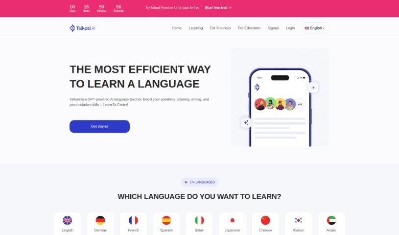 Screenshot of Talkpal