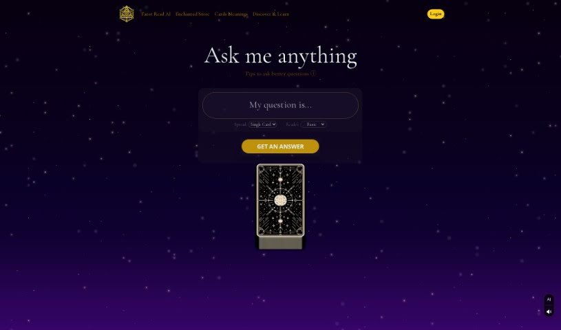 Screenshot of Tarotread