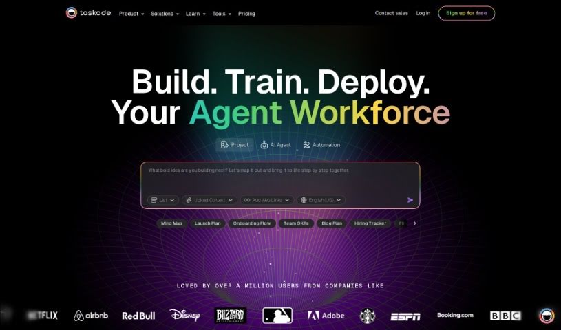 Screenshot of Taskade