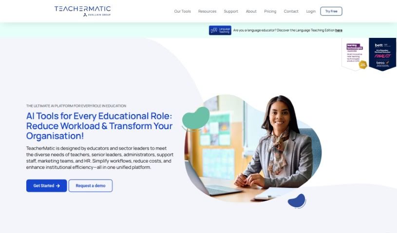 Screenshot of TeacherMatic