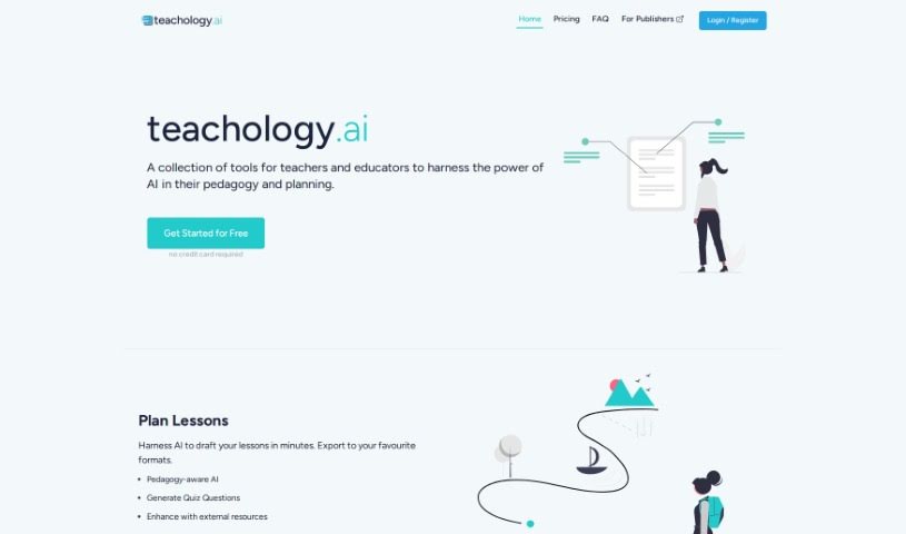 Screenshot of Teachology.ai