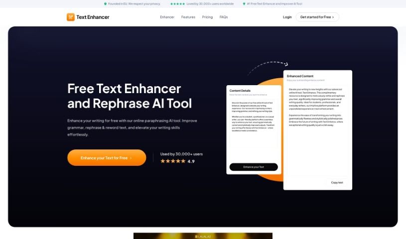 Screenshot of Text-Enhancer.com