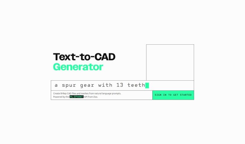 Screenshot of Text-to-CAD UI
