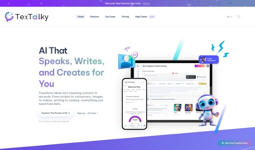 Screenshot of Textalky