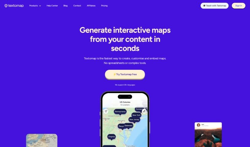 Screenshot of Textomap