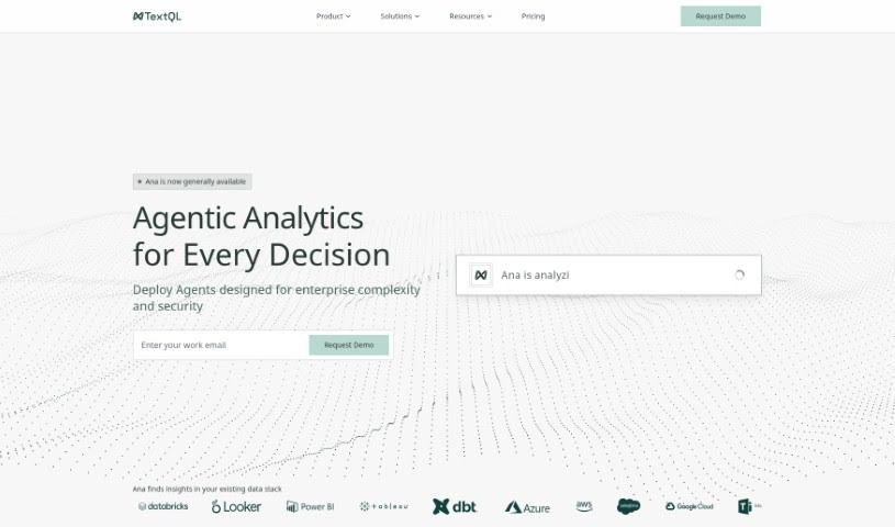 Screenshot of TextQL