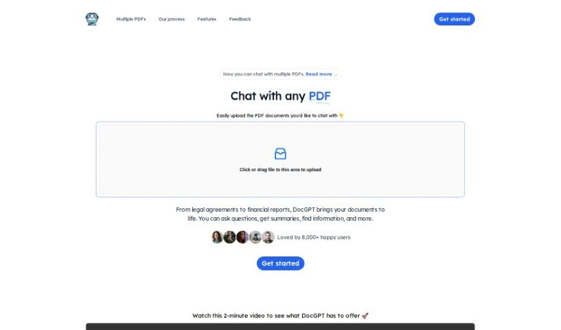 Screenshot of The Docgpt
