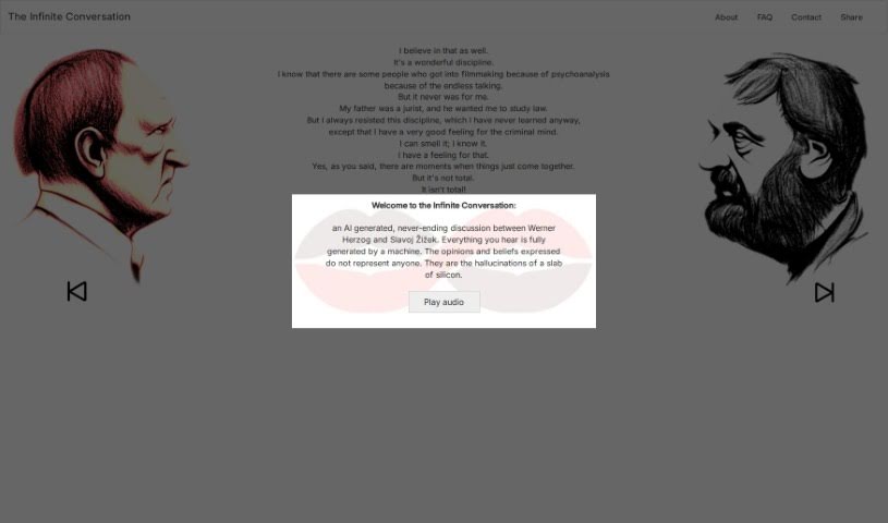 Screenshot of The Infinite Conversation