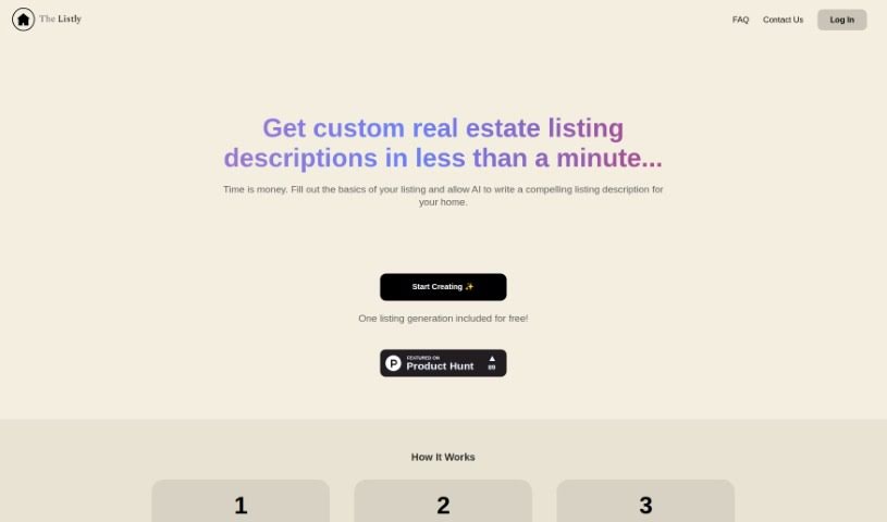 Screenshot of The Listly