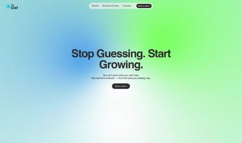 Screenshot of theGist