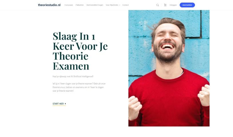 Screenshot of Theoriestudio