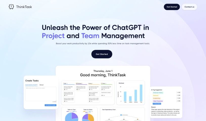 Screenshot of ThinkTask
