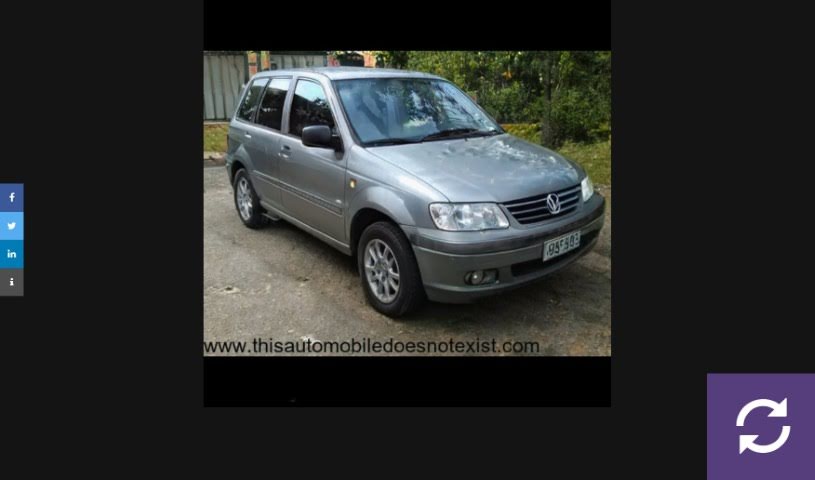 Screenshot of Thisautomobiledoesnotexist