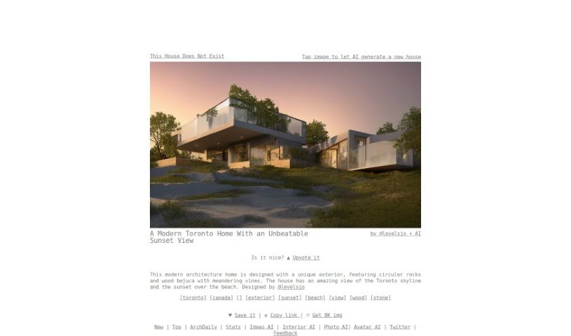 Screenshot of Thishousedoesnotexist