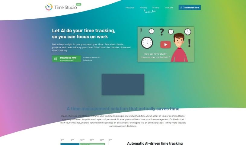 Screenshot of Time Studio