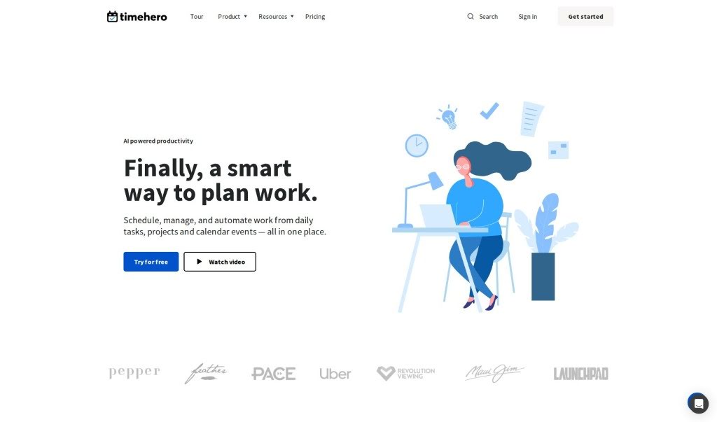 Screenshot of TimeHero